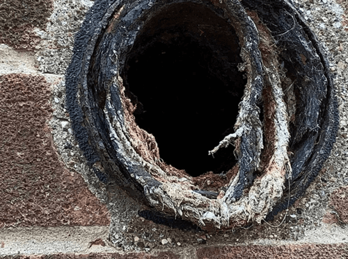 Asbestos pipe
